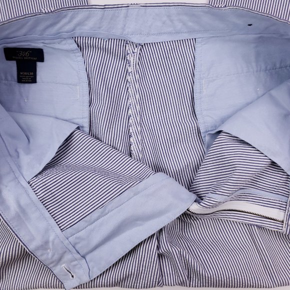 Brooks Brothers Seersucker Pants 34x31 Pleated Cuf - Picture 12 of 12